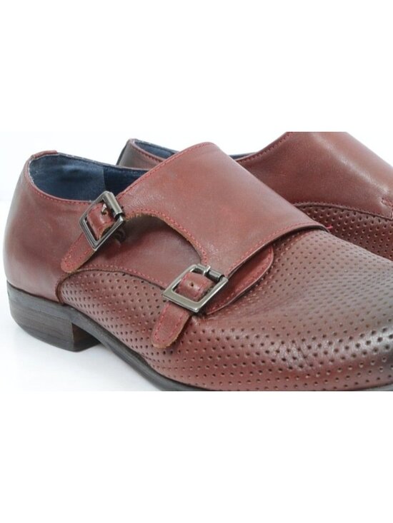 Vintage Foundry Co. Men\'s 9.5 Newport Monk Strap Ombre Leather Loafer Oxford